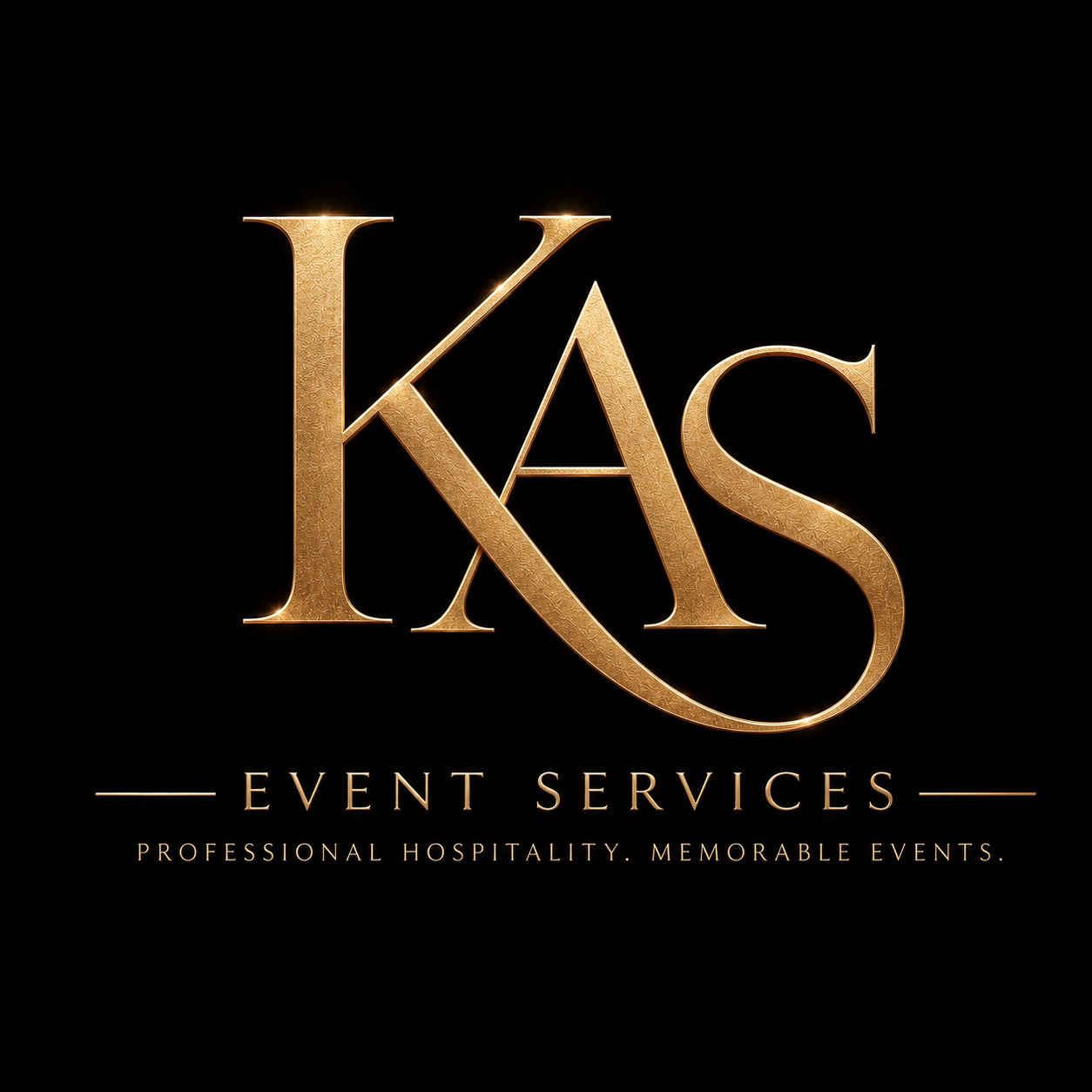 KAS Event Services luxury monogram logo
